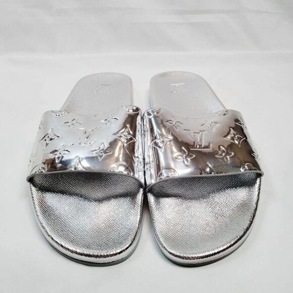 Louis Vuitton Sandals Men Silver PVC 499-071525 - Picture 2 of 9